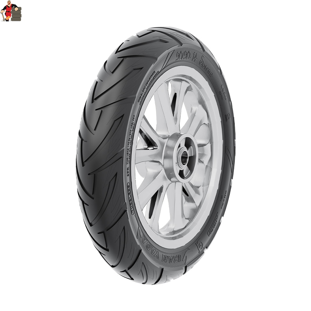 2022000 لاستیک موتور سیکلت ایران یاسا سایز 120/70/12 گل SORENA - Image 1