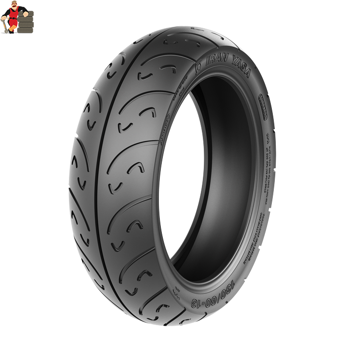 130-60-13-1 لاستیک موتورسیکلت ایران یاسا مدل وستا سایز 13-130/60 - Image 1