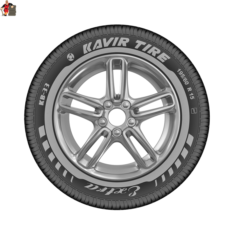 لاستیک کویر تایر سایز 195R15 گلKB33-دو حلقه - Image 2