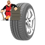 لاستیک چائویانگ سایز 175/60/13 گل RP26 - دو حلقه