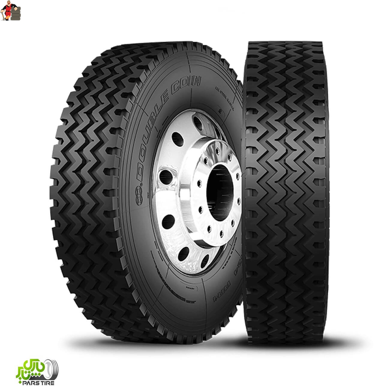 دابل کوئین لاستیک دابل کوئین سایز 195/65/15 گل DC66-دو حلقه - Image 1