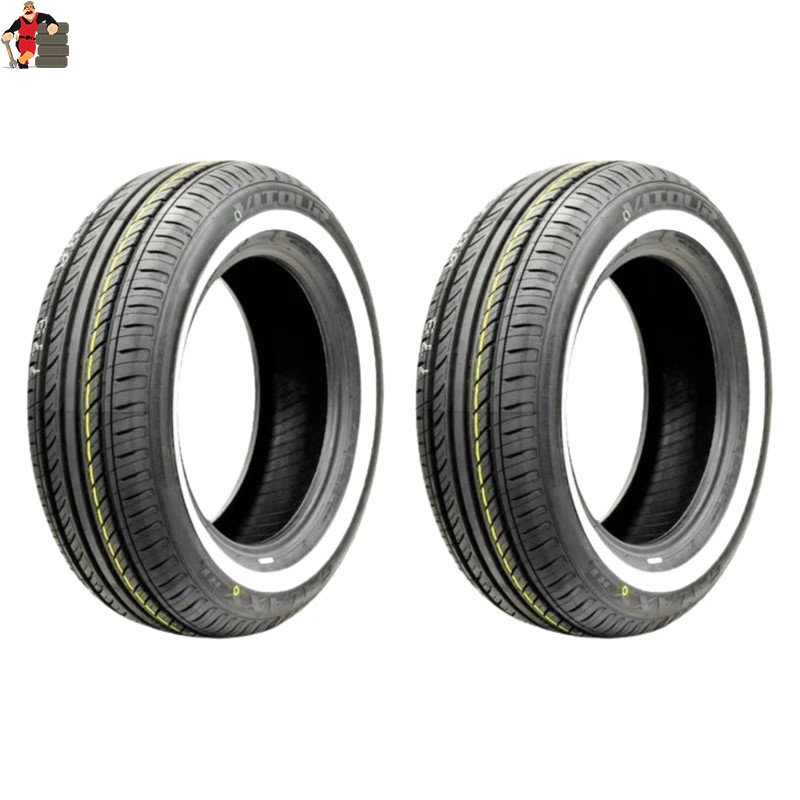 12550 لاستیک ویتور دور سفید سایز 175/70/13 گل GALAXY-R1 - دوحلقه - Image 1