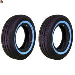 لاستیک نئولین دورسفید 8لا سایز 205/75/14 گل VAN2 - دوحلقه