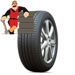 لاستیک کندا سایز 195/65/15 گل KR203 -دو حلقه