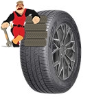 لاستیک کندا سایز 215/50/17-گل KR41 -دوحلقه