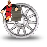 رینگ آلومینیومی 11 پر سایز ۱4 -با پیچ کونیک دار اورجینال - یک حلقه