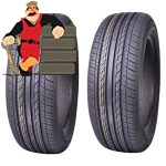 لاستیک سیام تایر سایز215R15 گل 6PR - دو حلقه