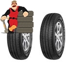 لاستیک مینروا سایز 265/65/17 گلAT - دو حلقه