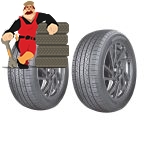 لاستیک هیلو  سایز 215/75/17.5 گل SET36 - دو حلقه