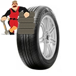 لاستیک های فلای سایز 185/60/14 گل HF201 -  دو حلقه