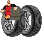 لاستیک نکسن سایز 225/55/16 گل N BLUE HD PLUS -دو حلقه