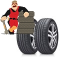 لاستیک هانکوک سایز 205/60/15 گل KIinergy ECO2 K435 - دو حلقه