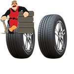 لاستیک کاپسن سایز 195/60/16- گل K737 - دو حلقه