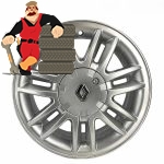 رینگ اسپرت فابریک رنو ال نود سایز 15با پیچ کونیک دار اورجینال - یک حلقه - Image 2